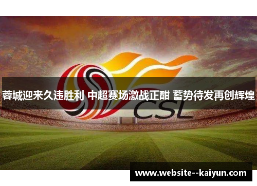 蓉城迎来久违胜利 中超赛场激战正酣 蓄势待发再创辉煌