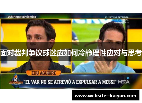 面对裁判争议球迷应如何冷静理性应对与思考